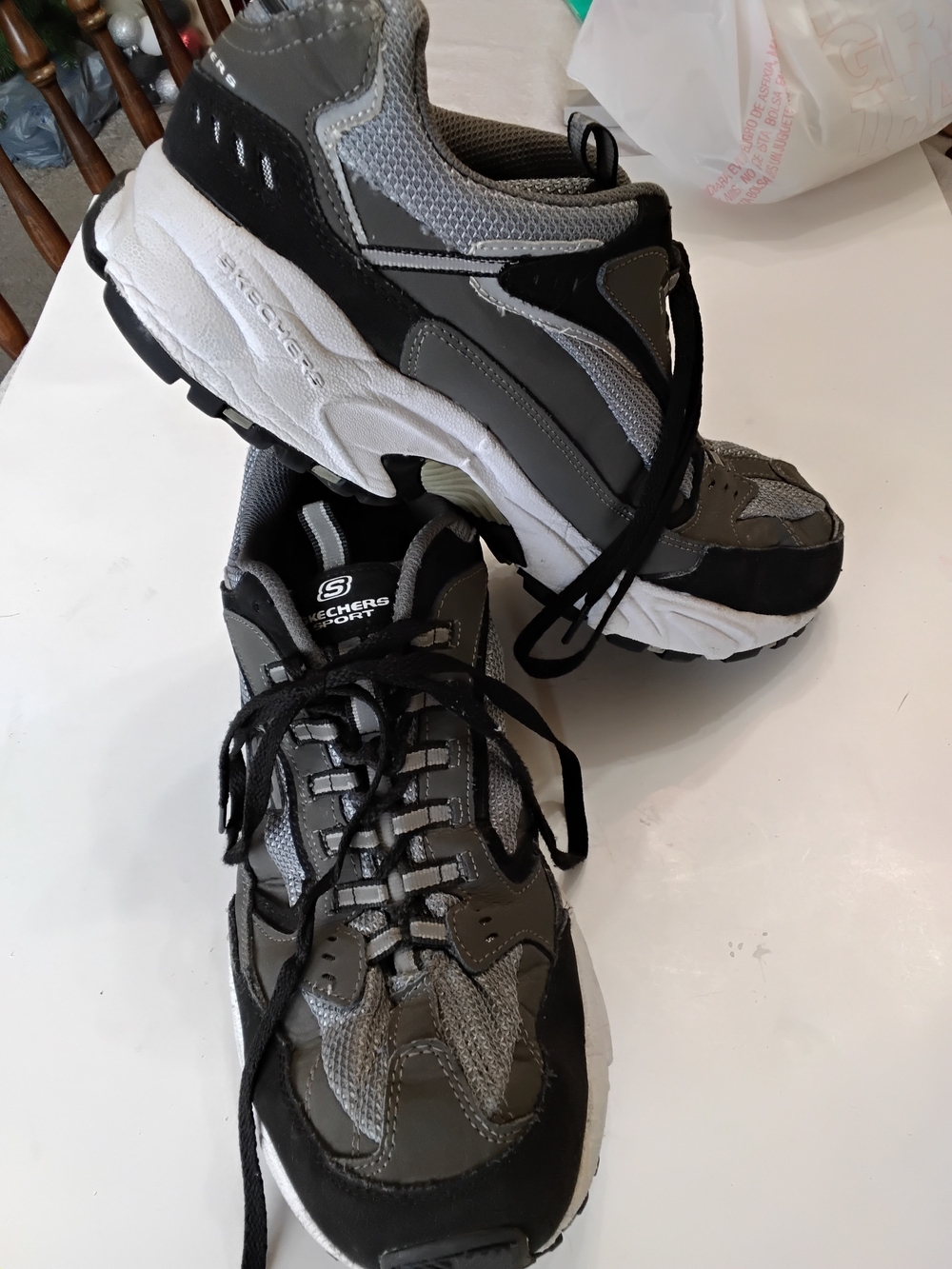 Skechers Sport Men's Stamina Cutback Sneakers 12 Extra Wide 51286EW Charcoal